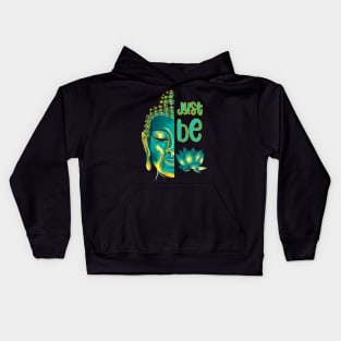 Just Be Buddha Painting Design Kids Hoodie